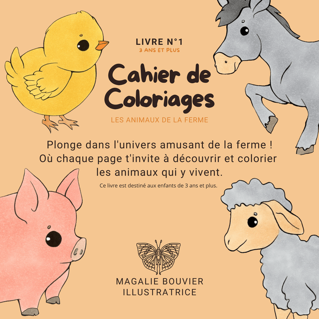 Cahier de coloriage - La ferme