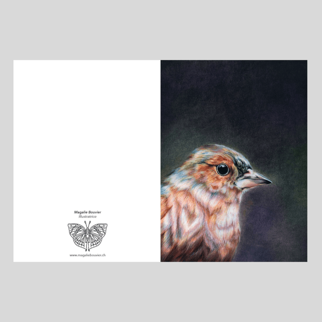Carte de vœux - Oiseau N°1