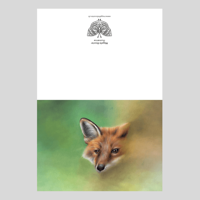 Carte de vœux - Renard N°6