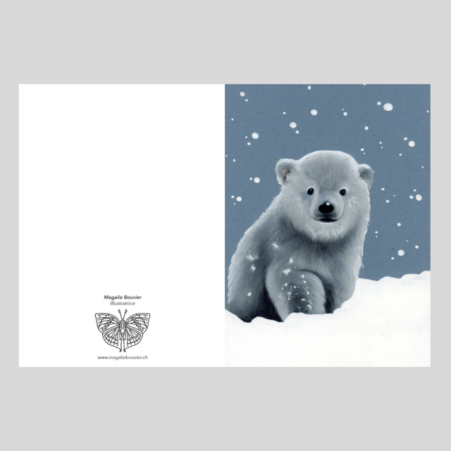 Carte de vœux - Ourson N°1