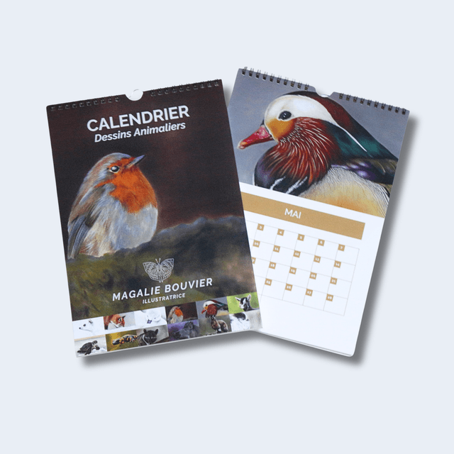 Calendrier animalier réaliste