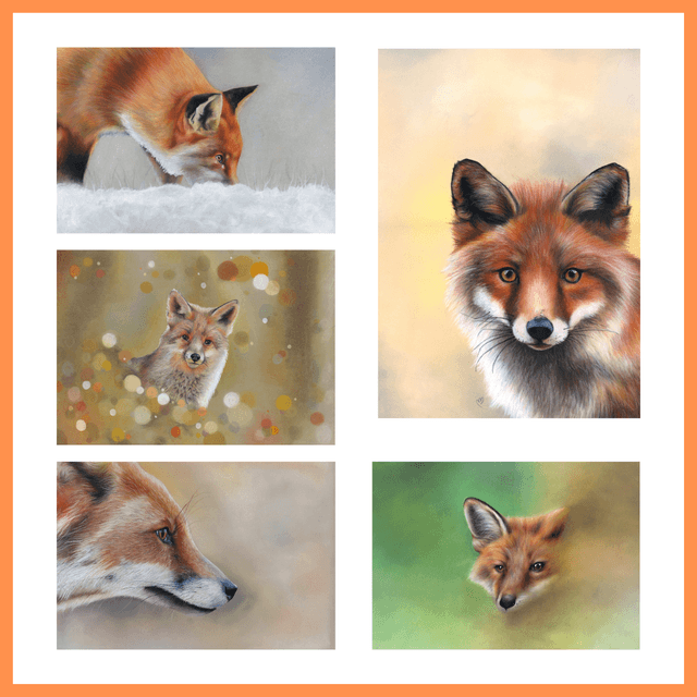 Pack stickers renard - 6 pièces