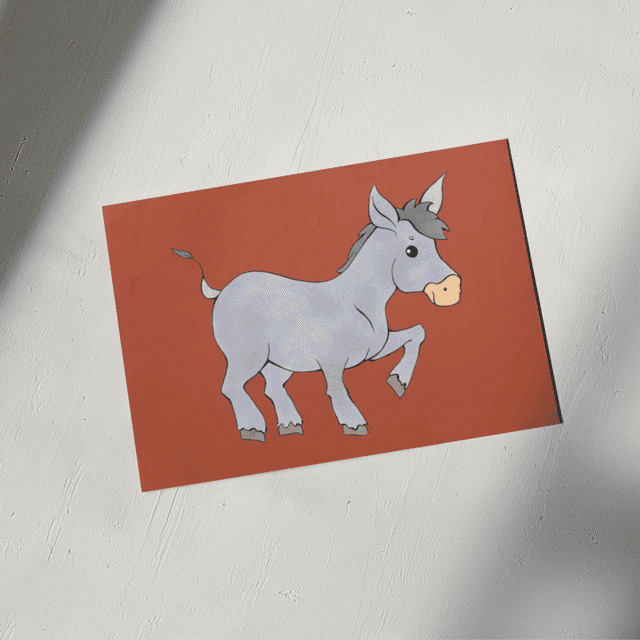 Carte Postale - Ane